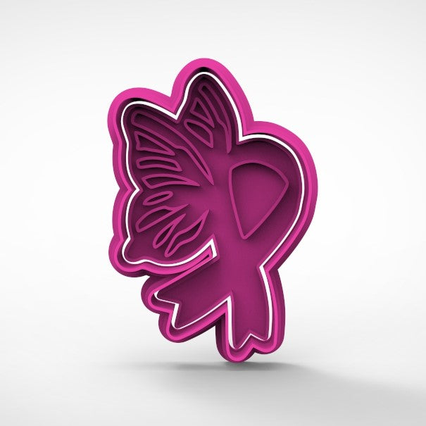 Cancer Ribbon Butterfly