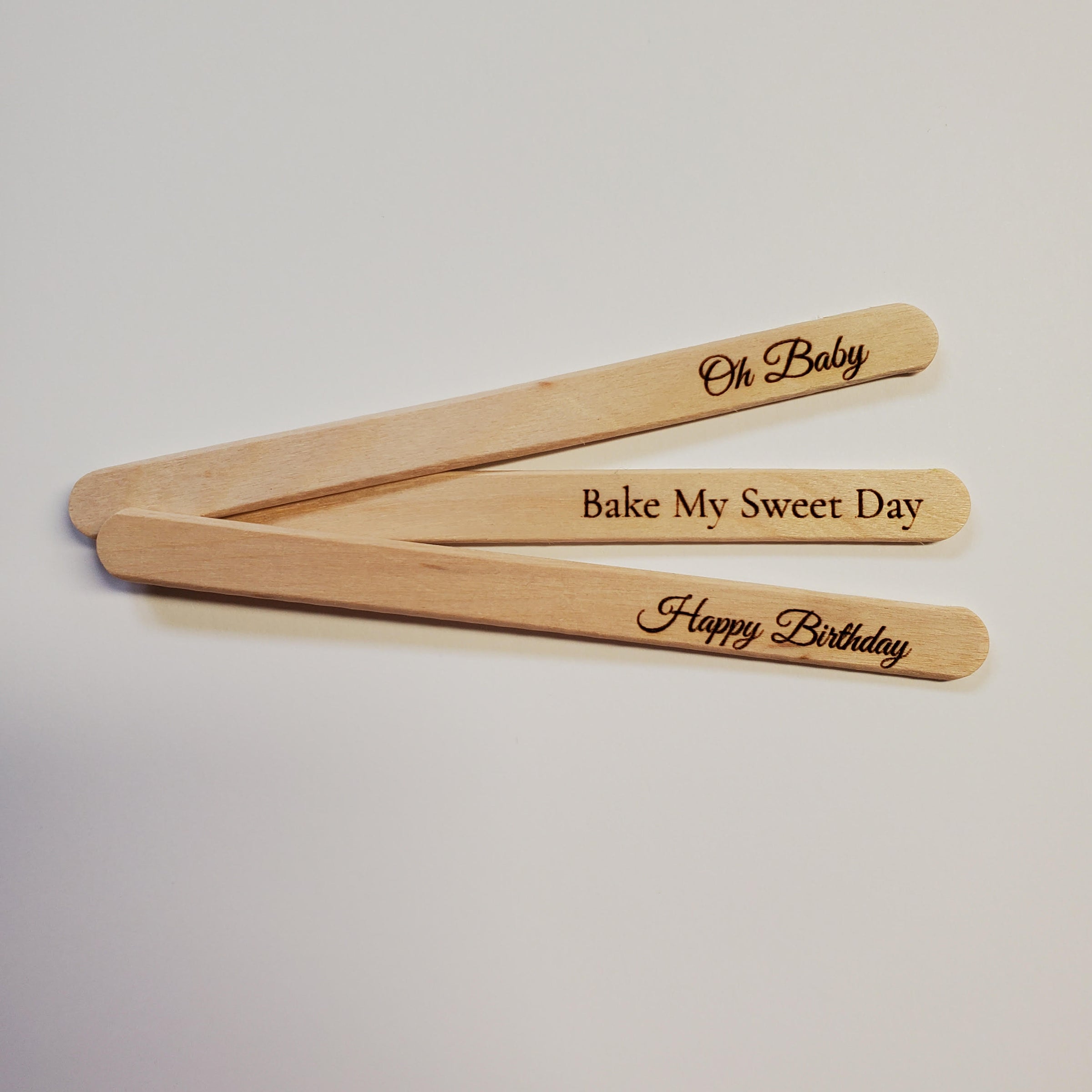 Laser Engraved Popsicle Sticks – BAKE MY SWEET DAY