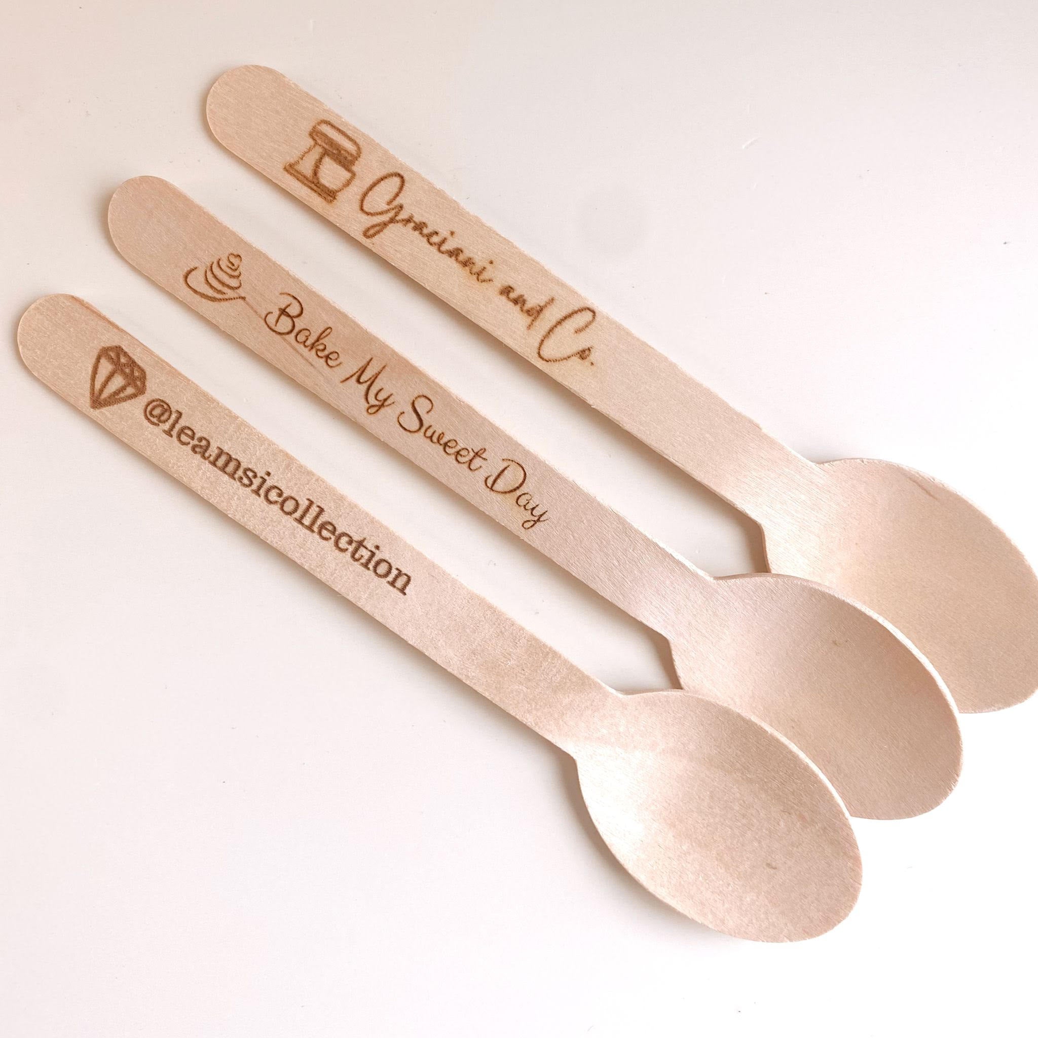 Laser Engraved Wooden Spoons – BAKE MY SWEET DAY